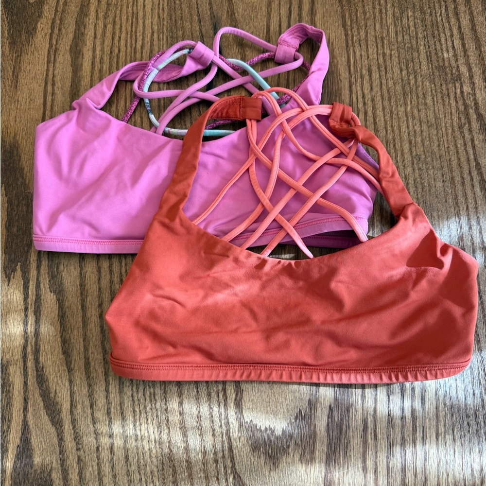 2 Lulu sports bras